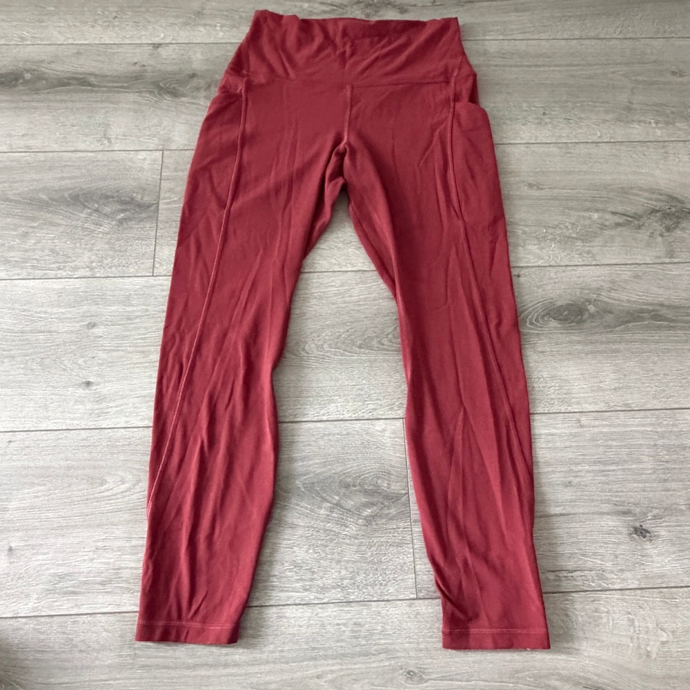 Lululemon Align High-Rise Pant with Pockets Womens Size 8 Red Merlot Leggings